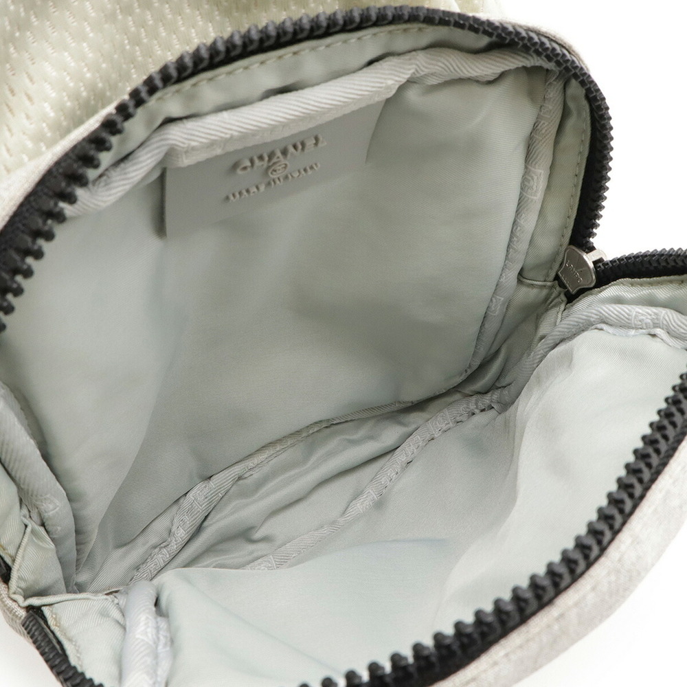 CHANEL Gray Logo Pouch - Picture 9 of 10